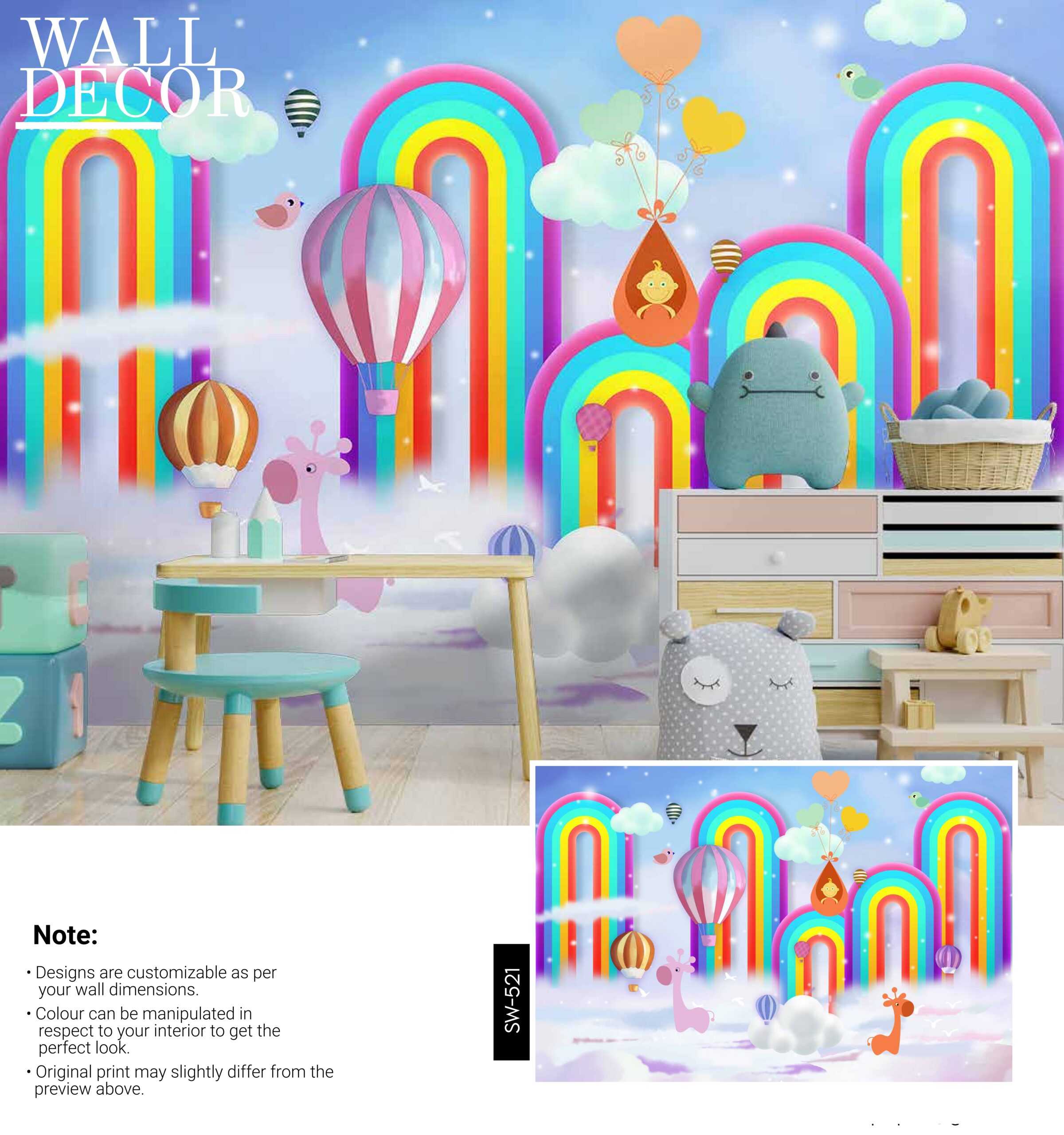 Kids Canvas Murals (Original Canvas Material)