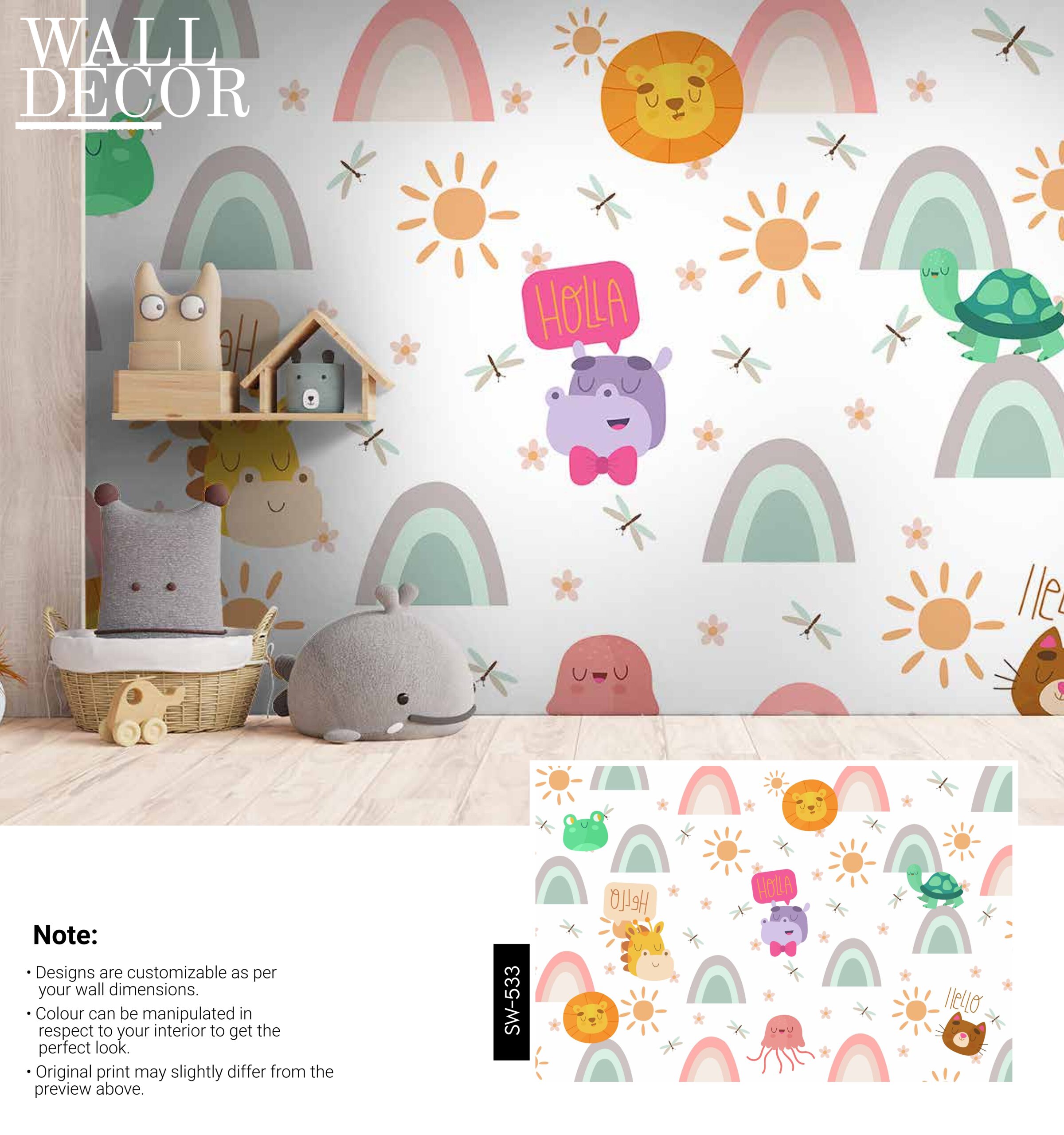 Kids Canvas Murals (Original Canvas Material)