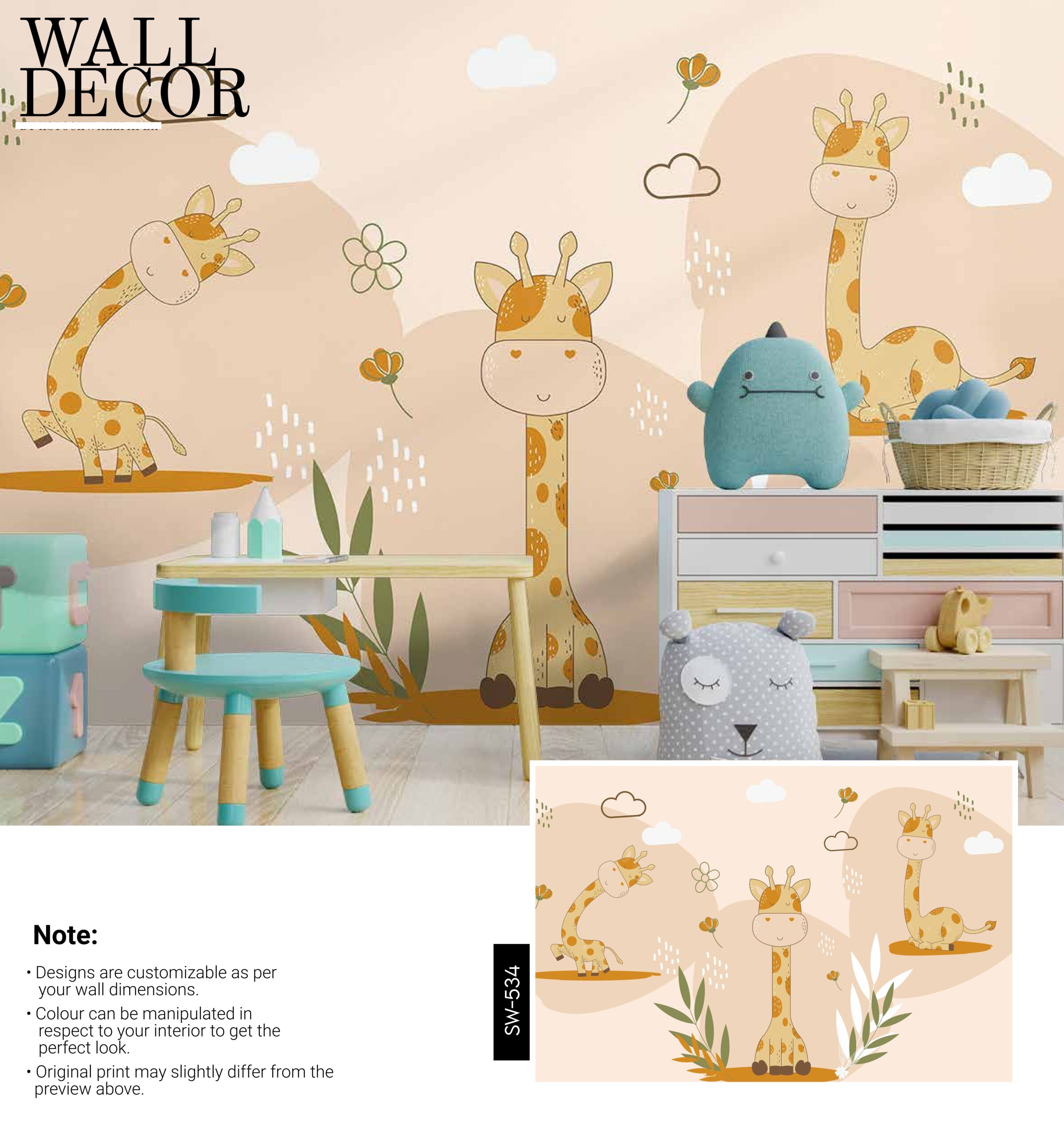 Kids Canvas Murals (Original Canvas Material)