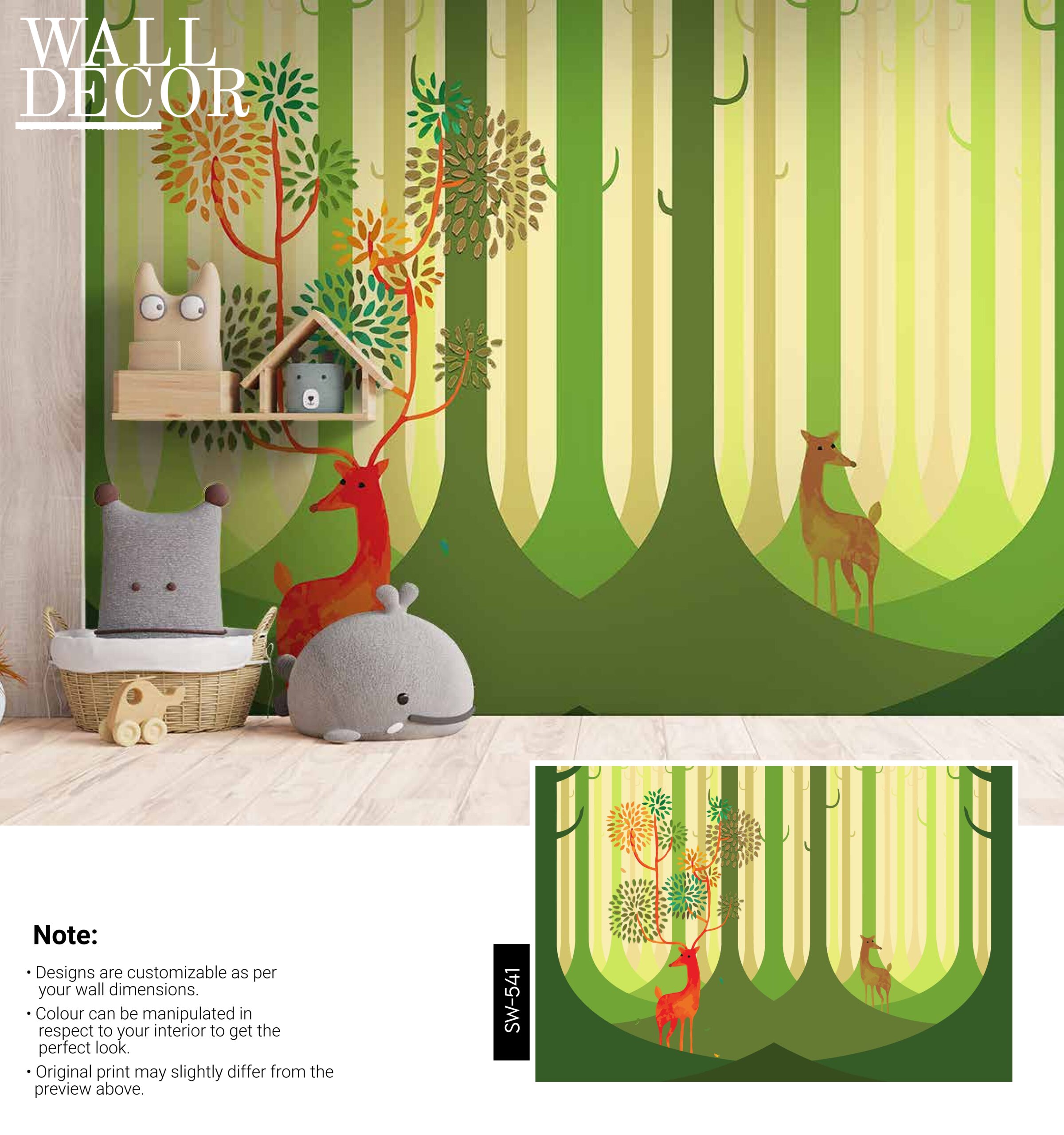 Kids Canvas Murals (Original Canvas Material)