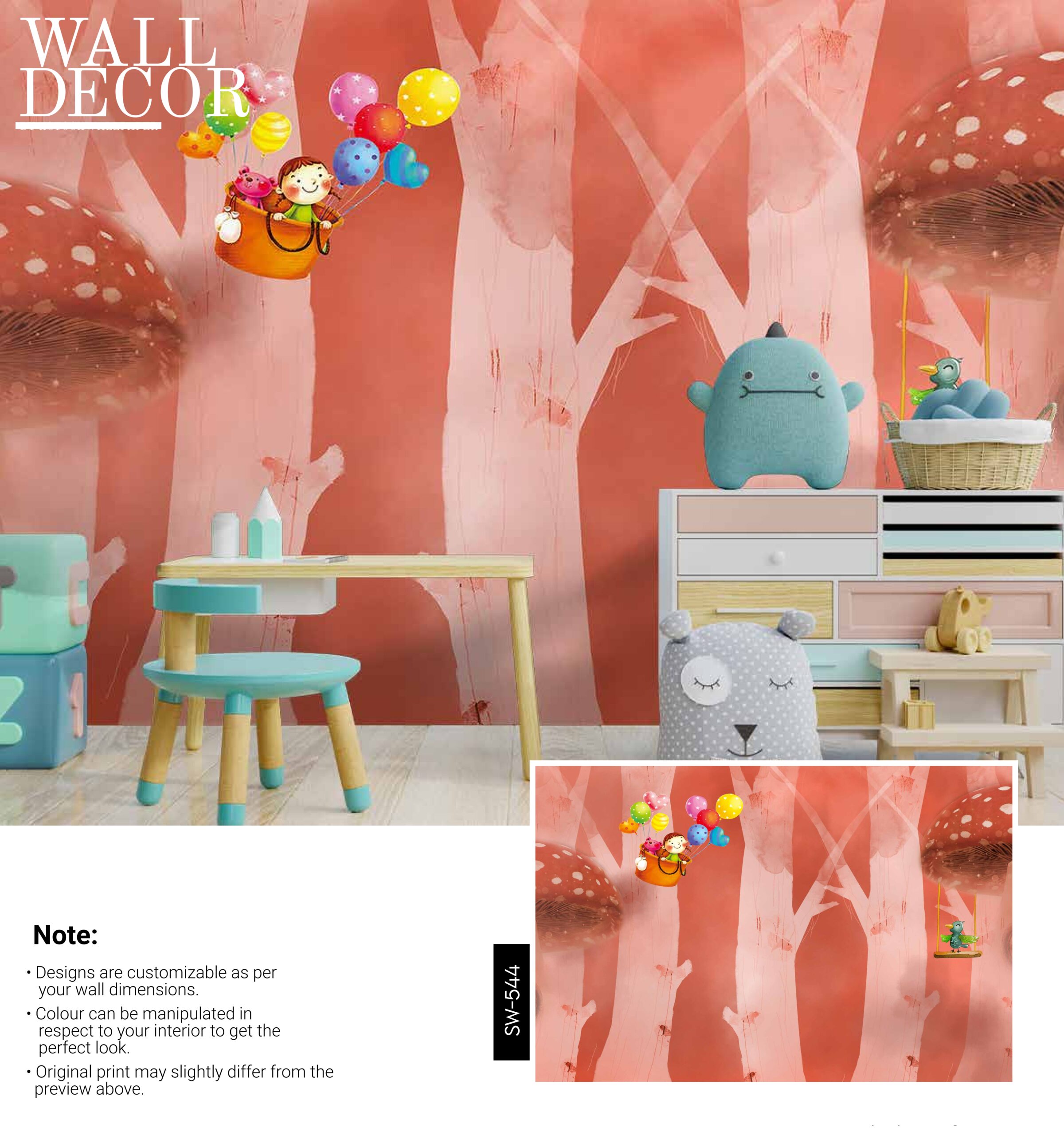 Kids Canvas Murals (Original Canvas Material)