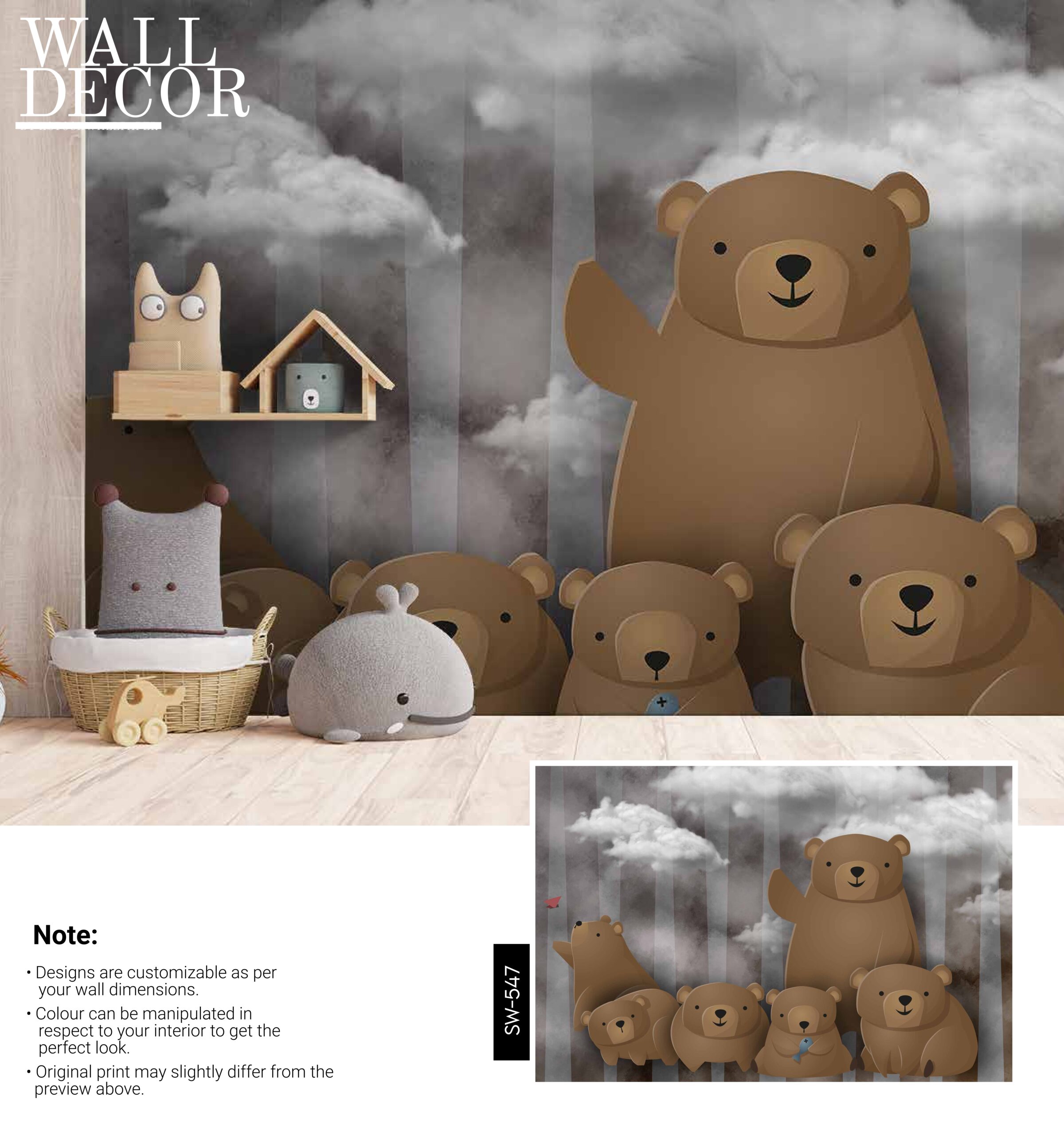 Kids Canvas Murals (Original Canvas Material)