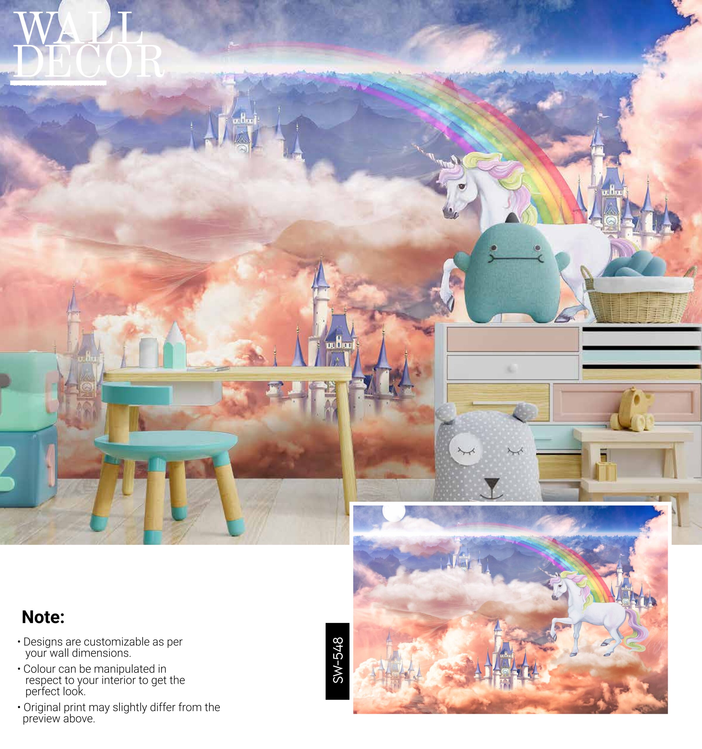 Kids Canvas Murals (Original Canvas Material)