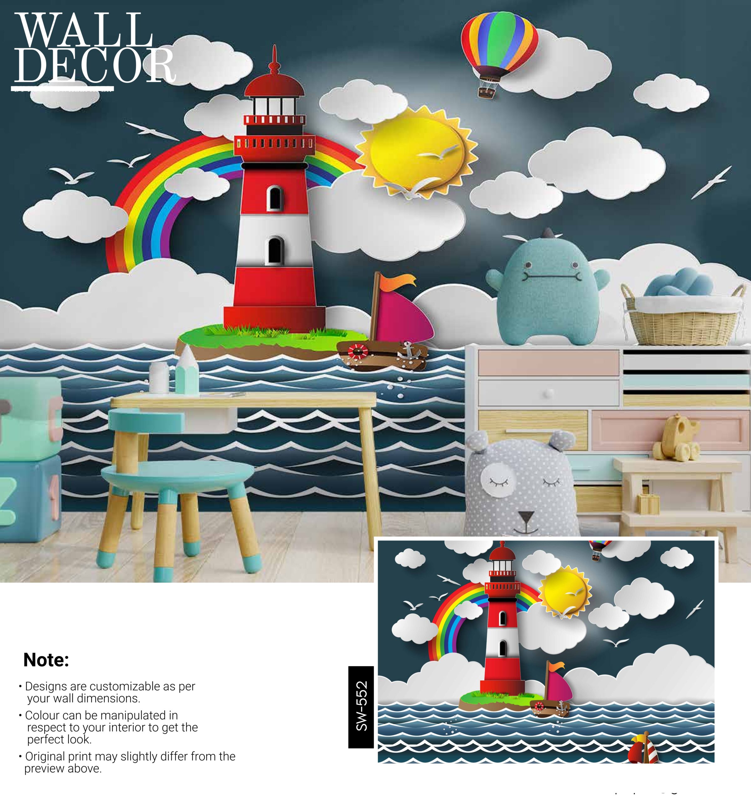 Kids Canvas Murals (Original Canvas Material)