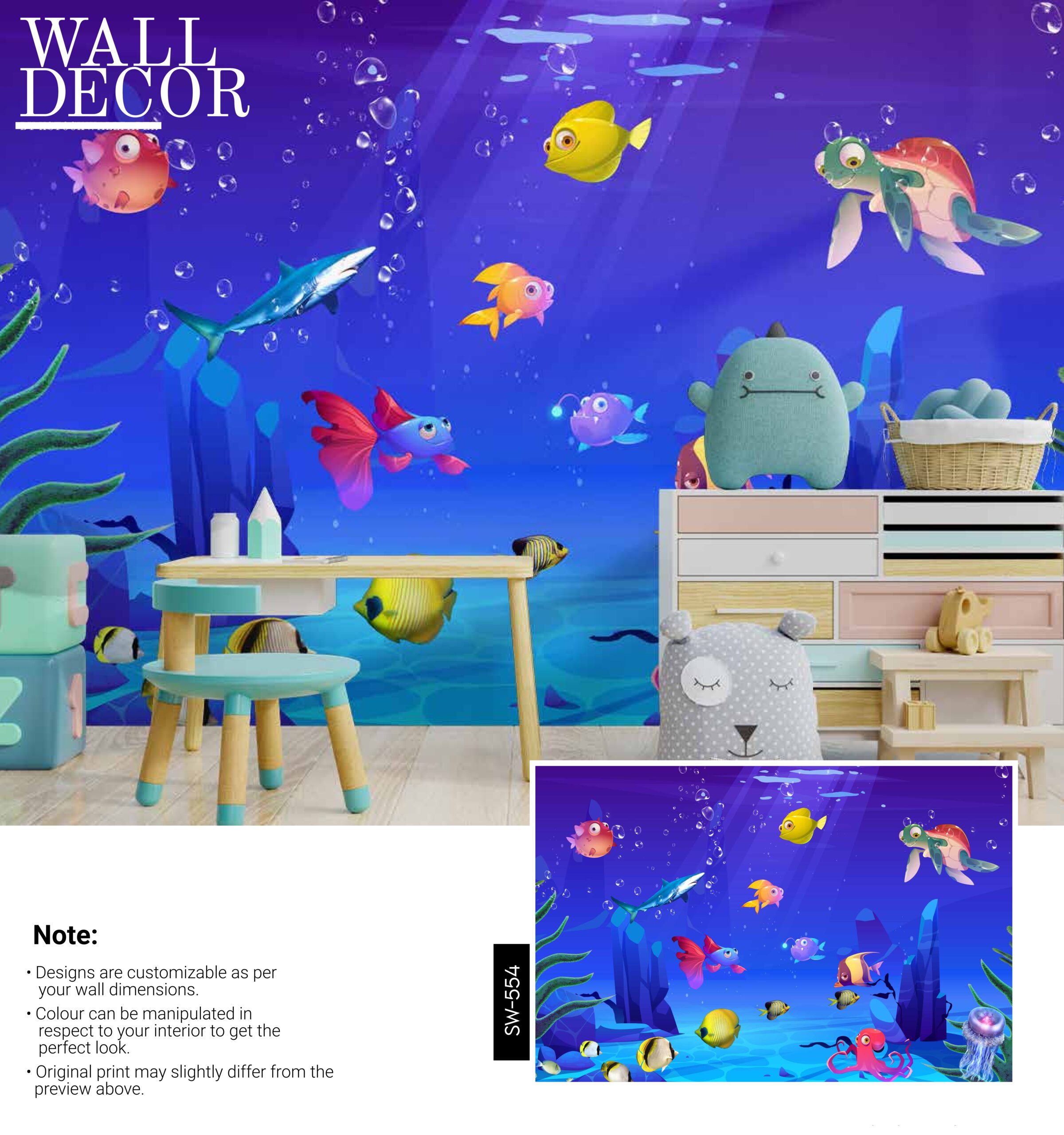 Kids Canvas Murals (Original Canvas Material)