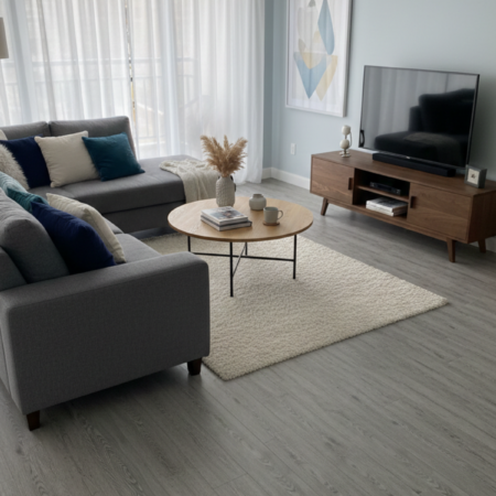 Smoked Grey Oak Luxury Vinyl Flooring Planks | 079