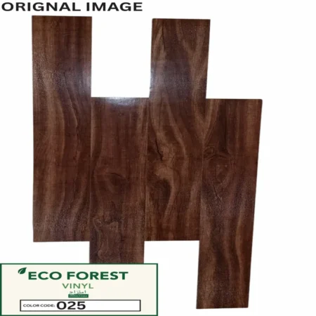 Dark Walnut Wood Grain Luxury Vinyl Flooring Planks | 025
