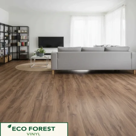 Eco Forest Collection rustic oak wood grain luxury vinyl flooring plank color code 050 by Araish Interior