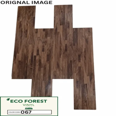 Dark Walnut Parquet Luxury Vinyl Flooring Planks | 067