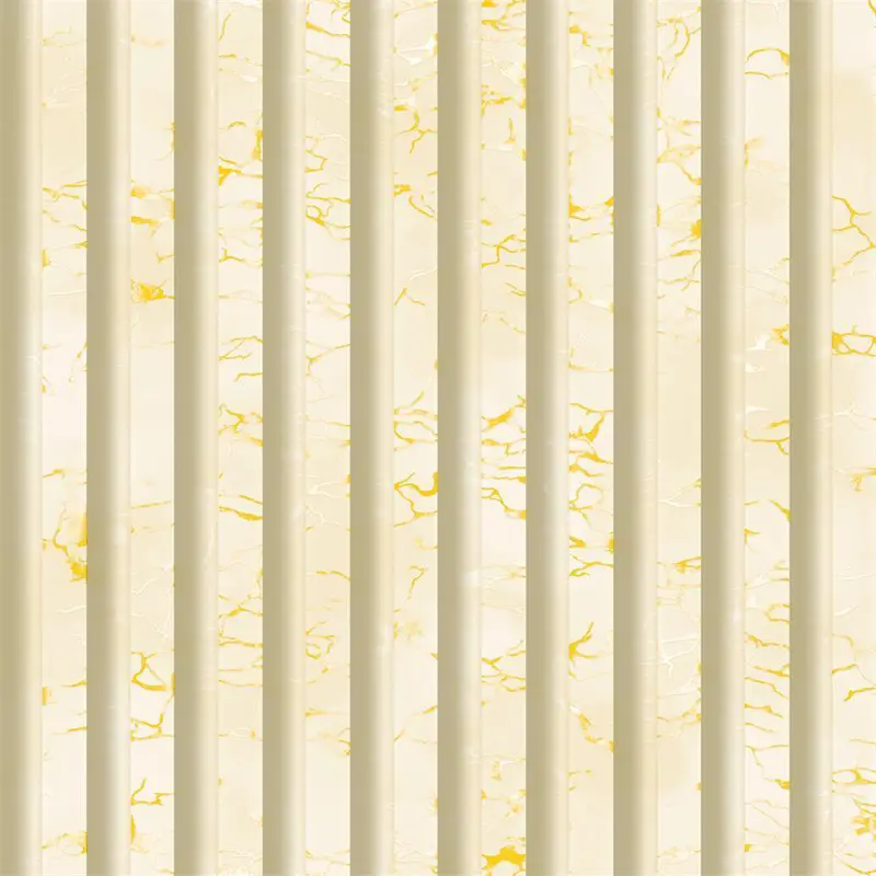 Gold Fluted Marble Stripe Wallpaper - BA91161