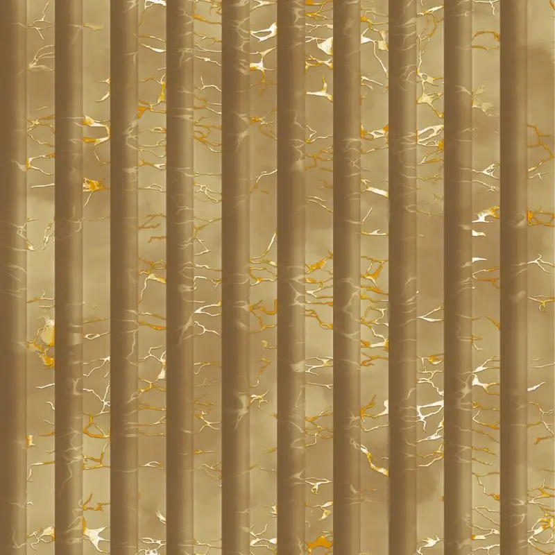 Tan Fluted Marble Stripe Wallpaper - BA91163
