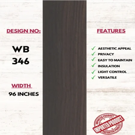 Custom Wooden Venetian Blinds – Dark Roasted Espresso (WB 346)